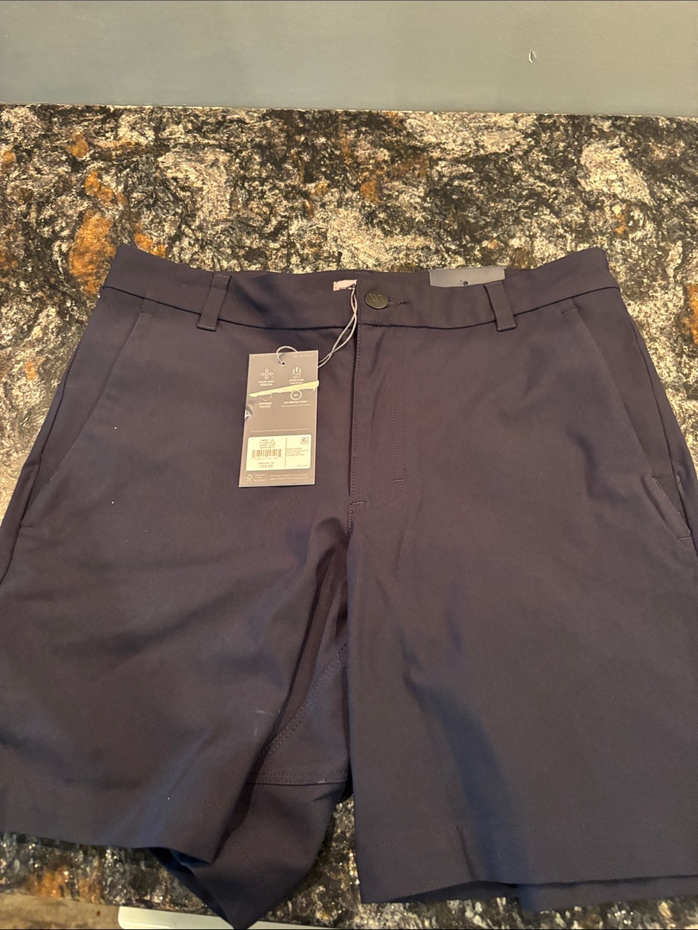Men's Classic Navy Chino Shorts - Tailored Everyday Wear